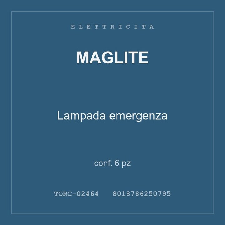 Maglite Lampada emergenza — conf. 6 pz