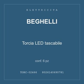 Beghelli Torcia LED tascabile — conf. 3 pz