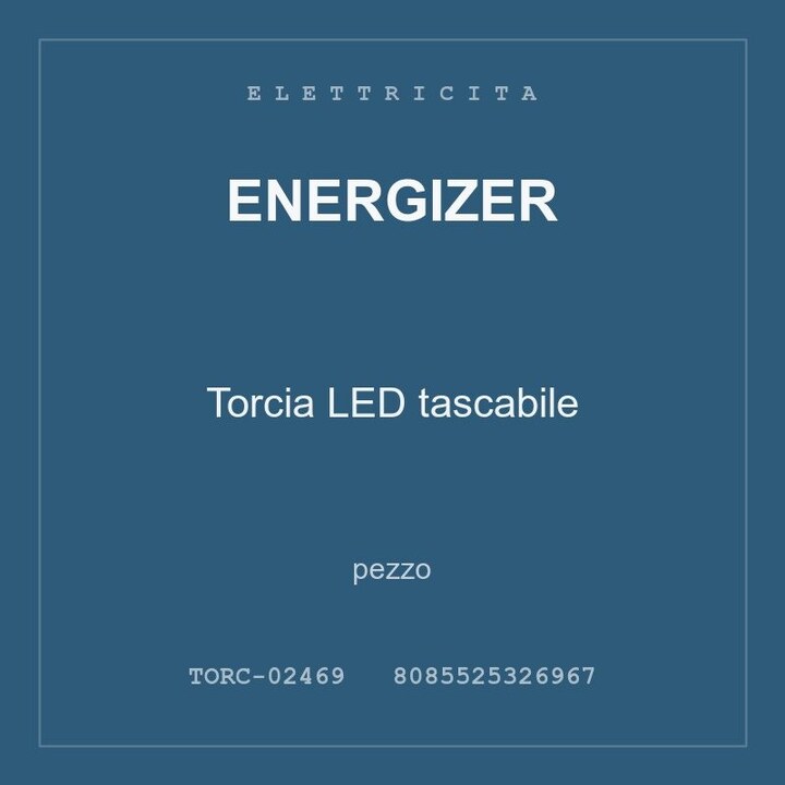 Energizer Torcia LED tascabile — pezzo