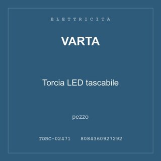 Varta Torcia LED tascabile — pezzo