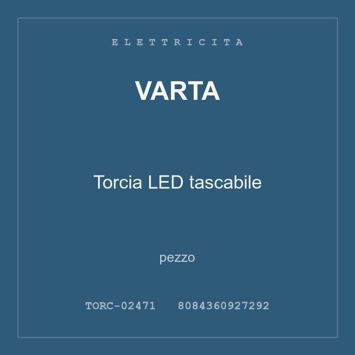 Varta Torcia LED tascabile — pezzo