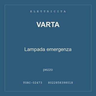 Varta Lampada emergenza — conf. 2 pz
