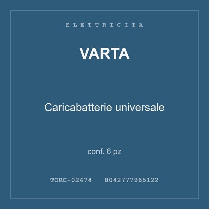 Varta Caricabatterie universale — conf. 6 pz