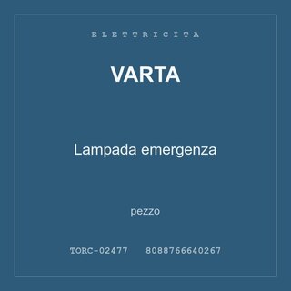 Varta Lampada emergenza — conf. 3 pz