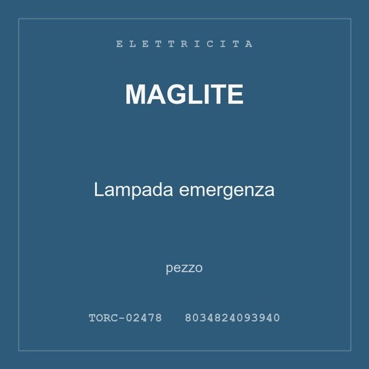 Maglite Lampada emergenza — pezzo