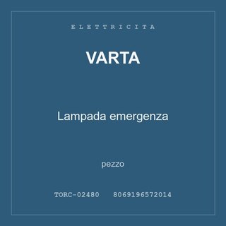 Varta Lampada emergenza — conf. 4 pz