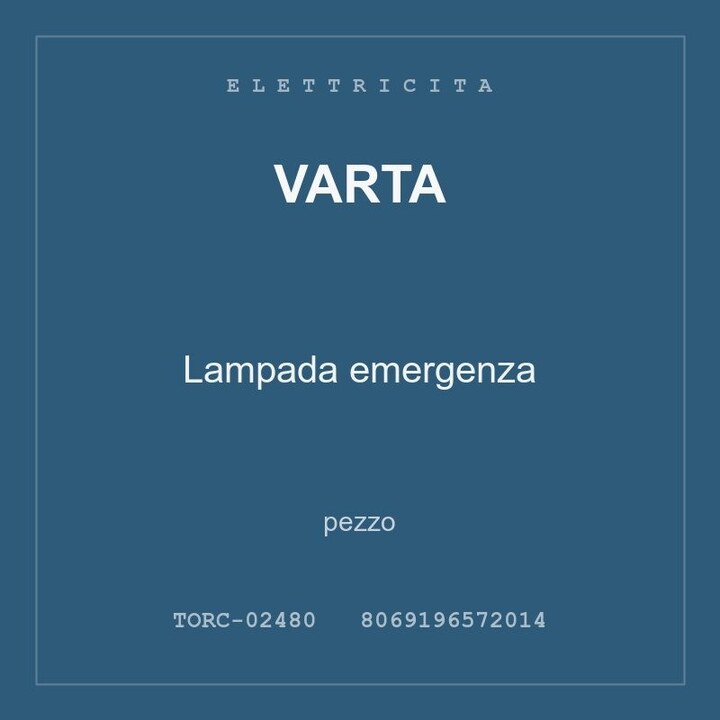 Varta Lampada emergenza — conf. 4 pz