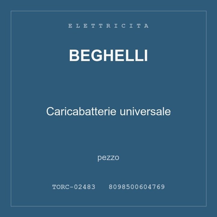 Beghelli Caricabatterie universale — conf. 2 pz