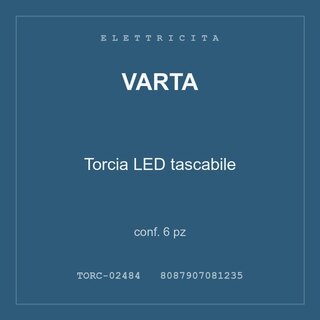 Varta Torcia LED tascabile — conf. 6 pz
