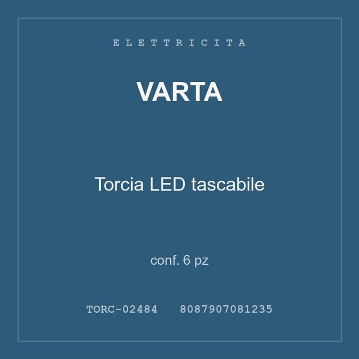Varta Torcia LED tascabile — conf. 6 pz