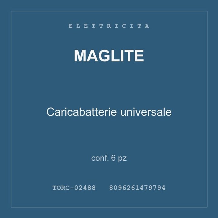 Maglite Caricabatterie universale — conf. 3 pz
