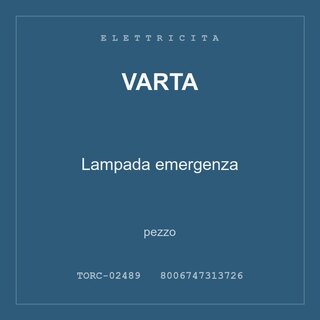 Varta Lampada emergenza — conf. 8 pz