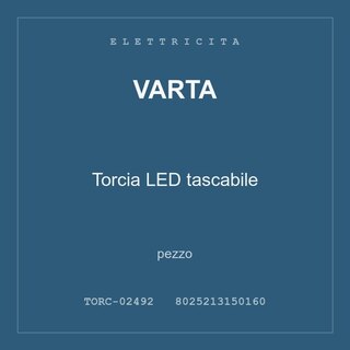 Varta Torcia LED tascabile — conf. 2 pz