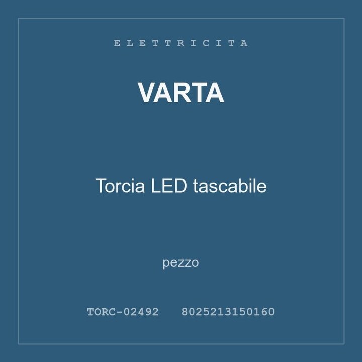Varta Torcia LED tascabile — conf. 2 pz