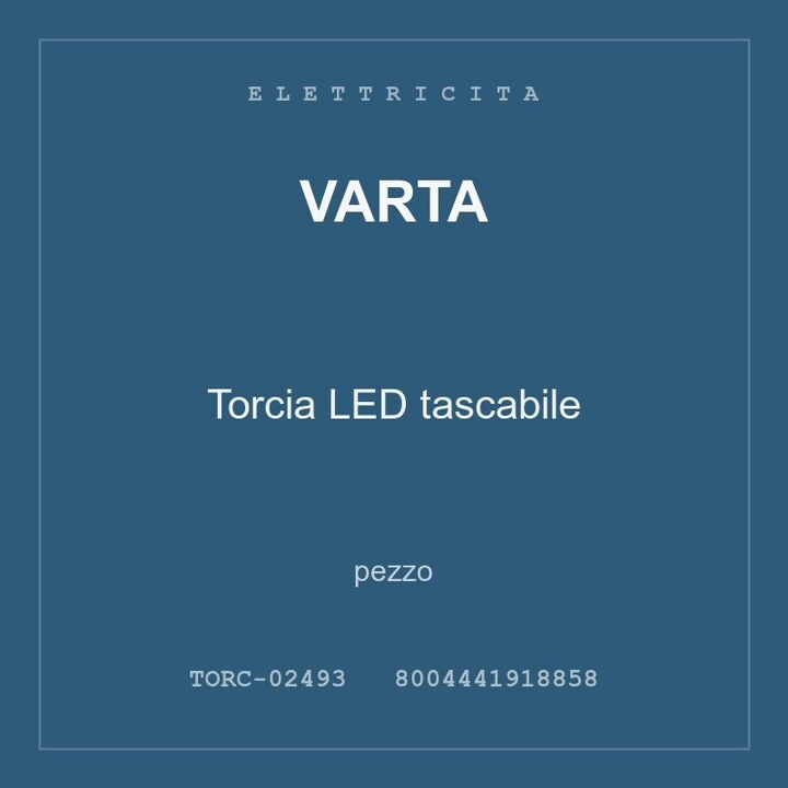 Varta Torcia LED tascabile — conf. 3 pz
