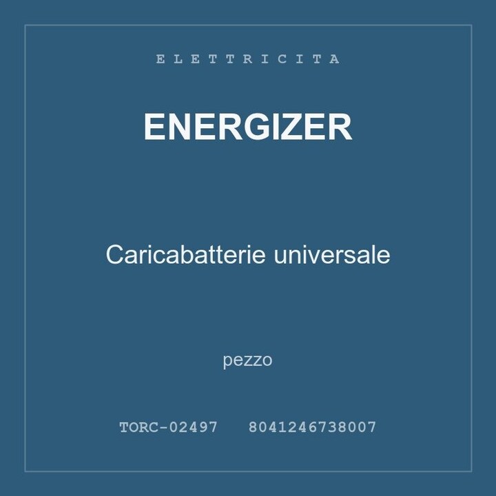 Energizer Caricabatterie universale — conf. 2 pz