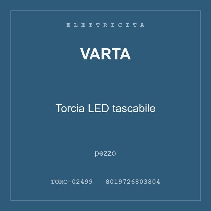 Varta Torcia LED tascabile — conf. 4 pz