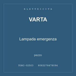 Varta Lampada emergenza — conf. 12 pz