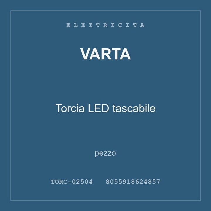 Varta Torcia LED tascabile — conf. 8 pz