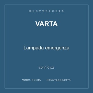Varta Lampada emergenza — conf. 6 pz