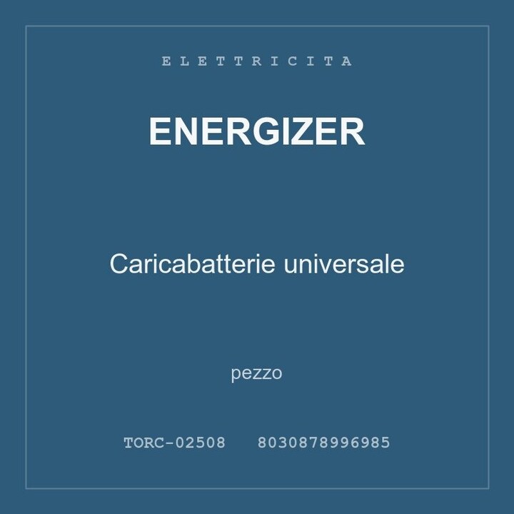Energizer Caricabatterie universale — conf. 3 pz