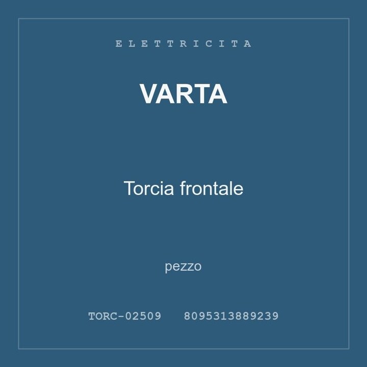 Varta Torcia frontale — pezzo