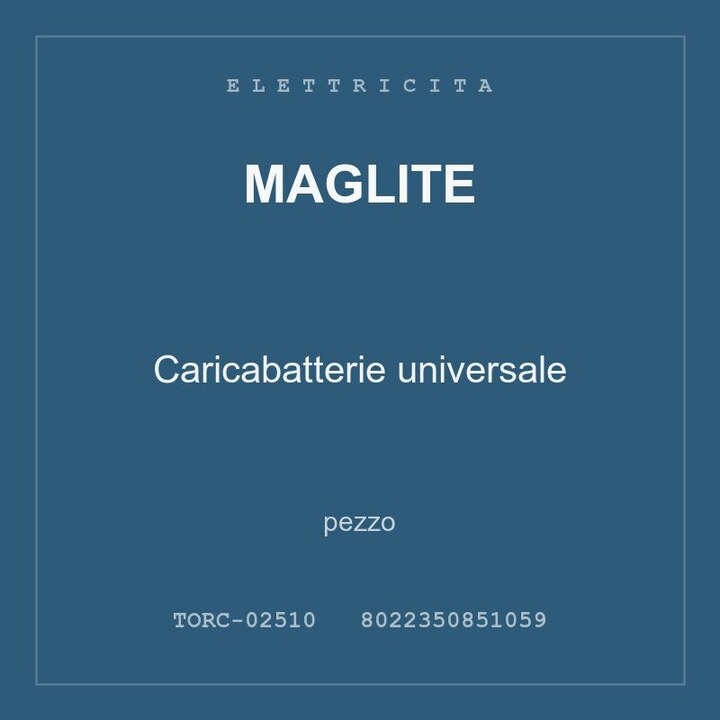 Maglite Caricabatterie universale — conf. 2 pz