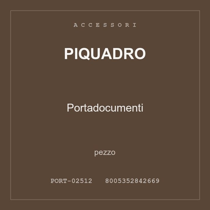 Piquadro Portadocumenti — pezzo