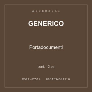 Generico Portadocumenti — conf. 12 pz