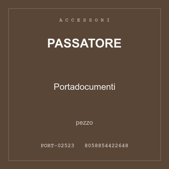 Passatore Portadocumenti — conf. 2 pz