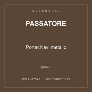 Passatore Portachiavi metallo — pezzo