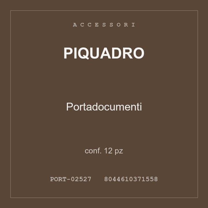 Piquadro Portadocumenti — conf. 12 pz