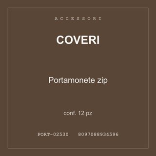 Coveri Portamonete zip — conf. 6 pz