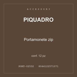 Piquadro Portamonete zip — conf. 12 pz