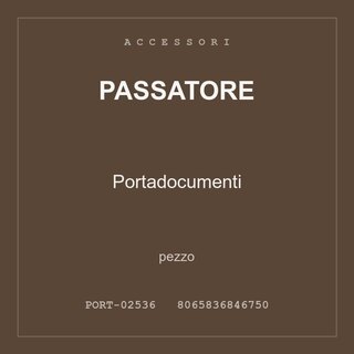 Passatore Portadocumenti — conf. 3 pz