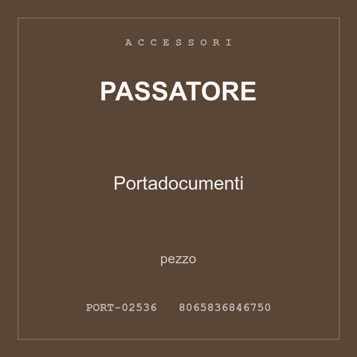 Passatore Portadocumenti — conf. 3 pz