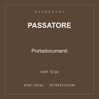 Passatore Portadocumenti — conf. 6 pz