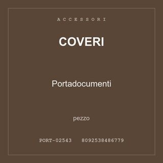 Coveri Portadocumenti — pezzo