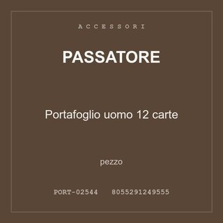 Passatore Portafoglio uomo 12 carte — conf. 6 pz