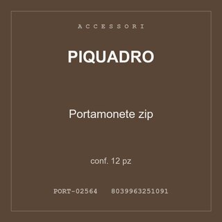 Piquadro Portamonete zip — conf. 6 pz