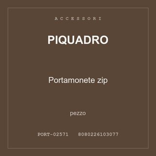 Piquadro Portamonete zip — pezzo
