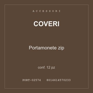 Coveri Portamonete zip — conf. 25 pz