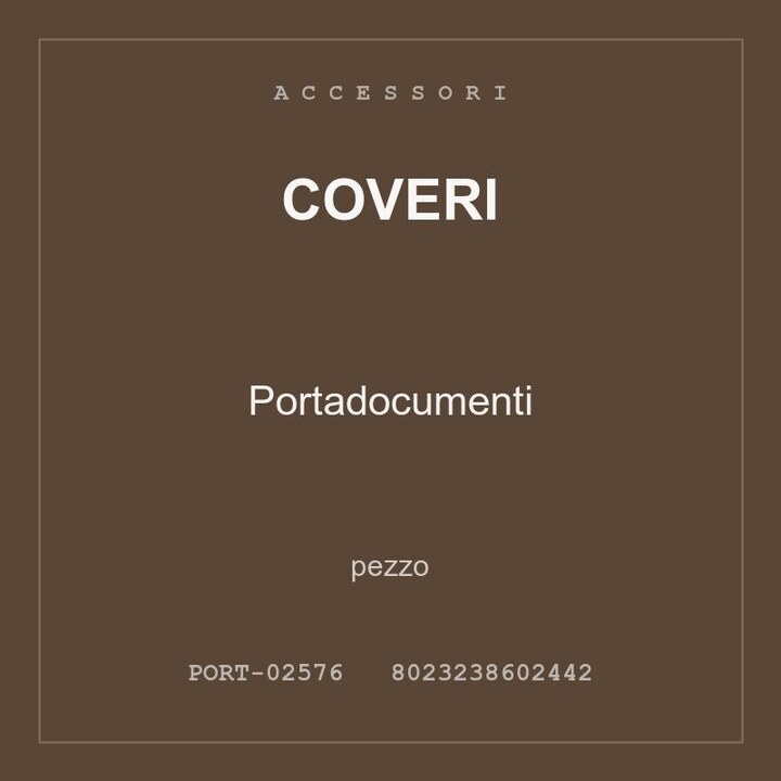 Coveri Portadocumenti — conf. 2 pz