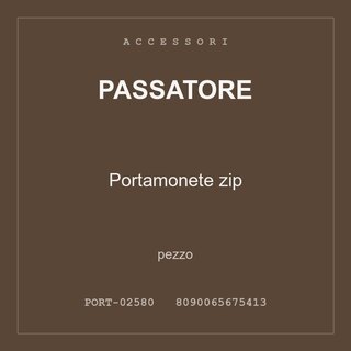 Passatore Portamonete zip — conf. 2 pz