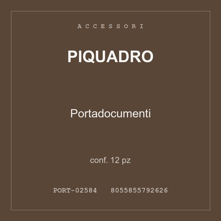 Piquadro Portadocumenti — conf. 6 pz