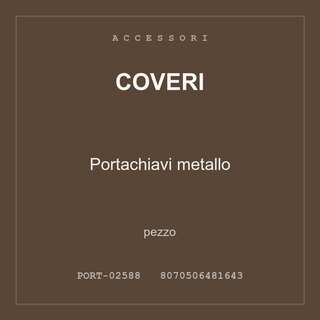 Coveri Portachiavi metallo — conf. 3 pz