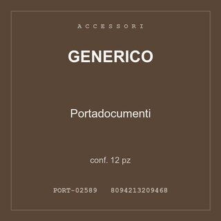 Generico Portadocumenti — conf. 25 pz