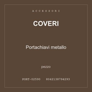 Coveri Portachiavi metallo — conf. 4 pz