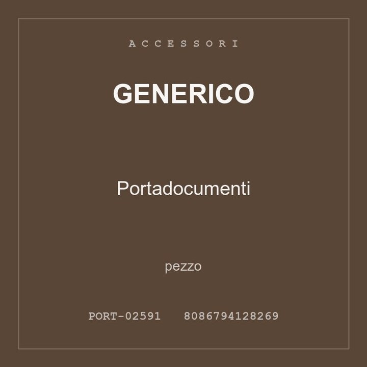 Generico Portadocumenti — conf. 2 pz