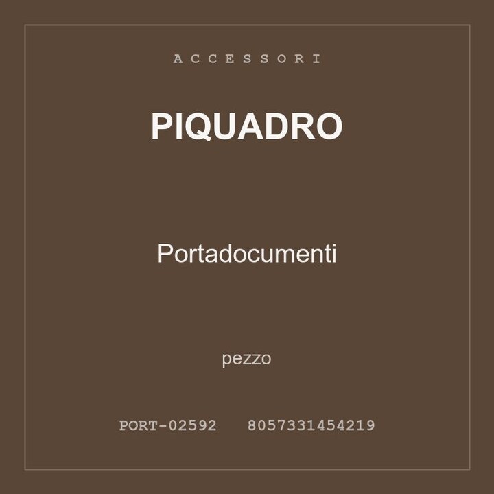 Piquadro Portadocumenti — conf. 4 pz